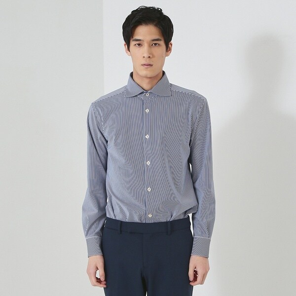 アバハウス（ABAHOUSE）/【FLEX SHIRTS】マルチストレッチ ナローストライプ シャツ_17