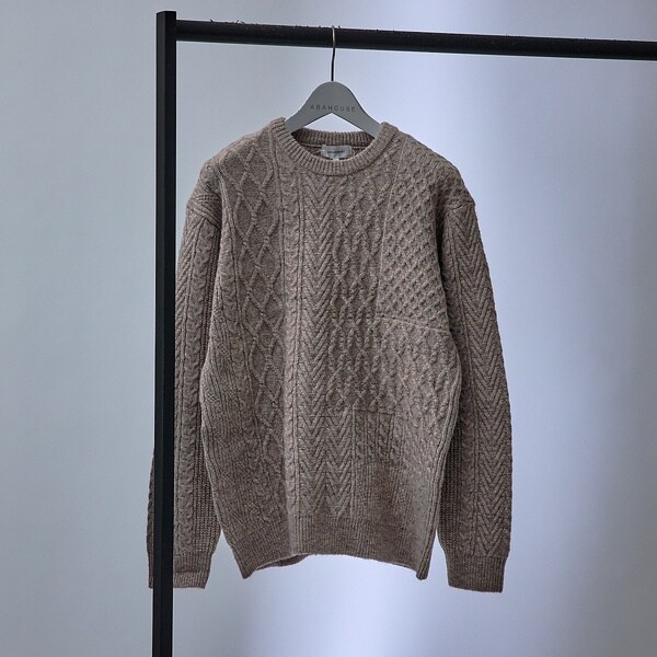 アバハウス（ABAHOUSE）/【アラン編】パッチワーク クルーネック ニット