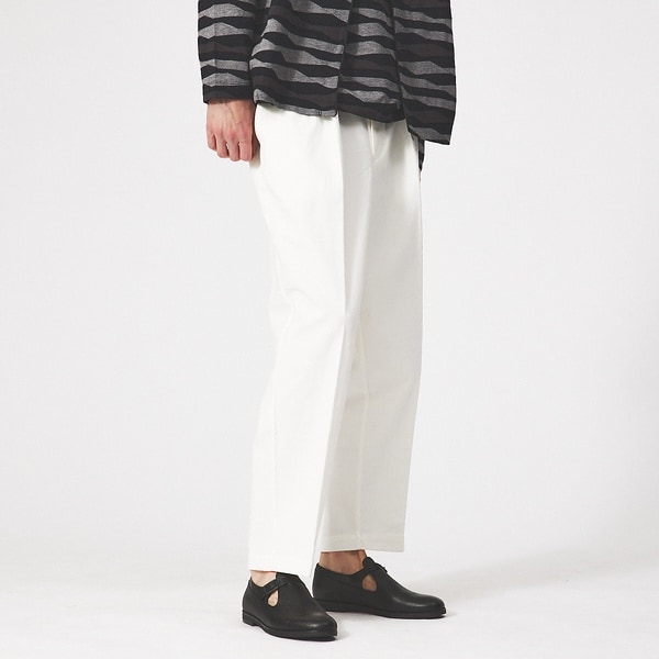 アバハウス（ABAHOUSE）/【30/2 強撚ツイル】ワンタック イージー ワイドパンツ / スラックス