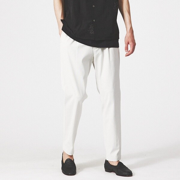 アバハウス（ABAHOUSE）/【多機能/シェルタリングドライ】リネン混 イージー スラックス