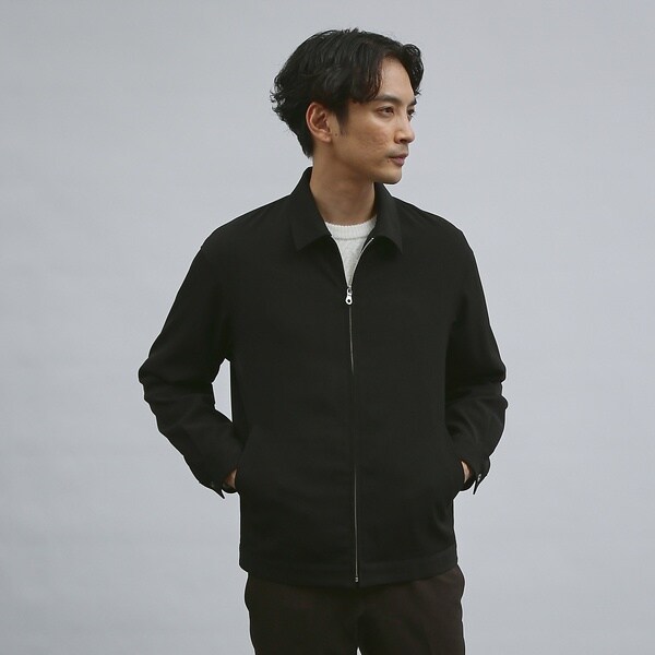 アバハウス（ABAHOUSE）/【バックプリーツ】ジップアップ ショートブルゾン