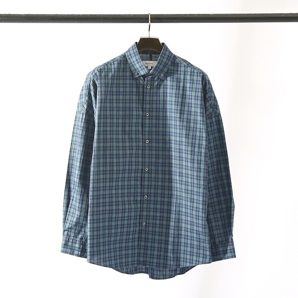 アバハウス（ABAHOUSE）/【ミニチェック】スーピマ タイプライター ボタンダウンシャツ