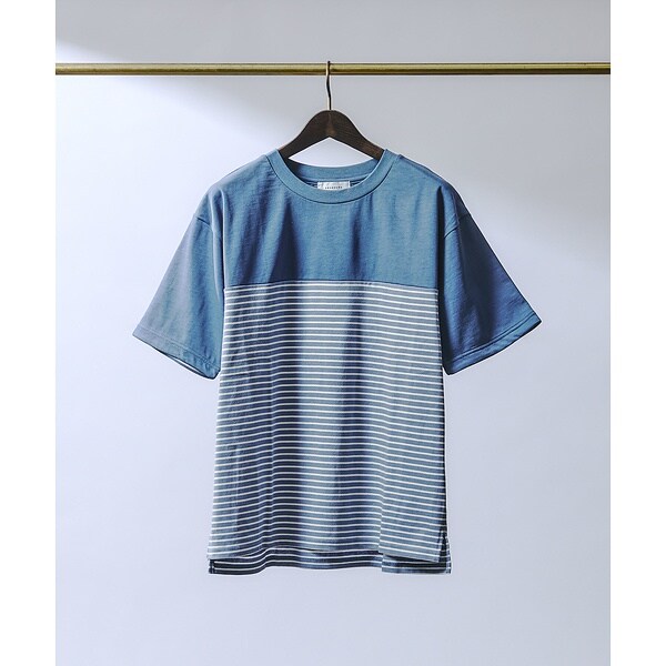 アバハウス（ABAHOUSE）/【ミドルウェイト】ボーダーコンビ 半袖 Tシャツ