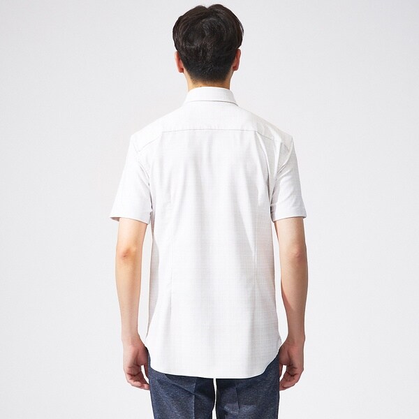 アバハウス（ABAHOUSE）/【FLEX SHIRTS】接触冷感 スラブチェック 半袖シャツ_14