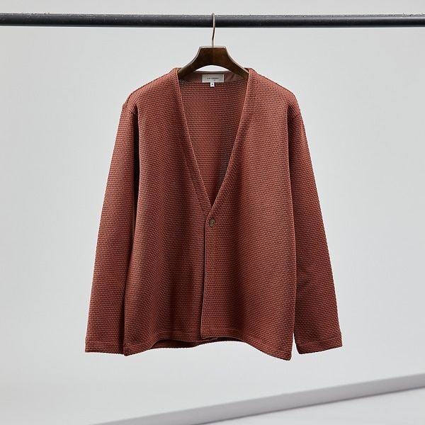 アバハウス（ABAHOUSE）/クォーターゲージ ワンボタン カーディガンの通販は 8,374円