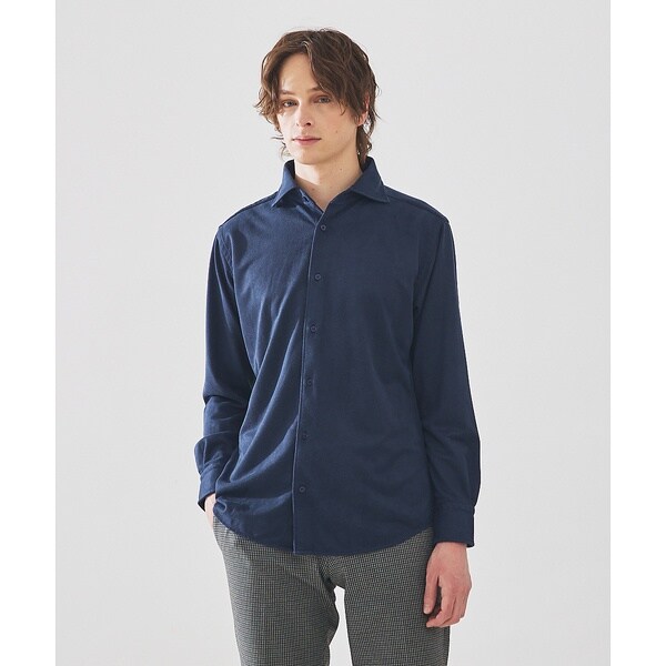 アバハウス（ABAHOUSE）/【FLEX SHIRTS】ネオスウェード ツイル 長袖シャツ_1
