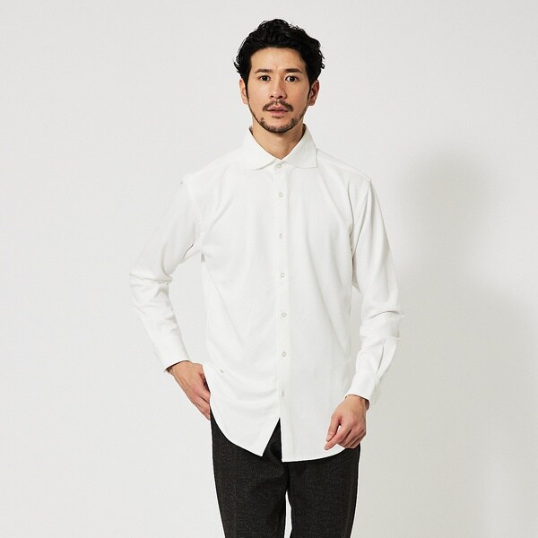 アバハウス（ABAHOUSE）/【FLEX SHIRTS】ネオスウェード ツイル 長袖シャツ_2