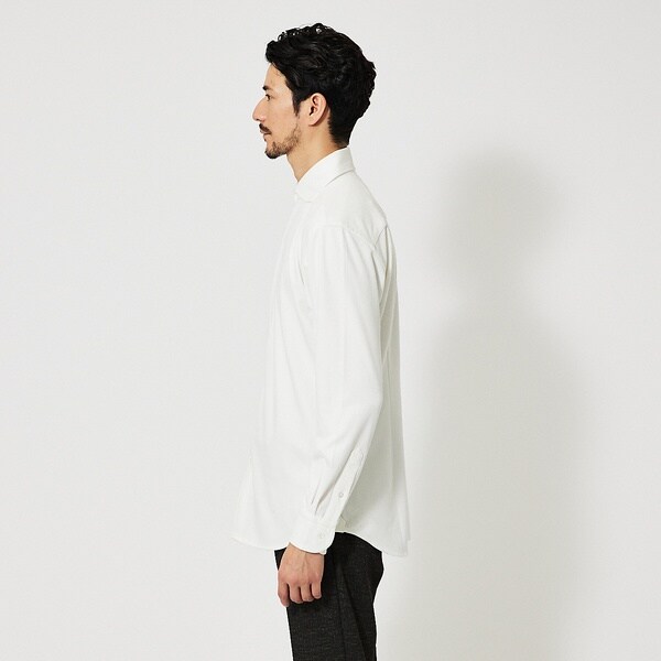 アバハウス（ABAHOUSE）/【FLEX SHIRTS】ネオスウェード ツイル 長袖シャツ_4