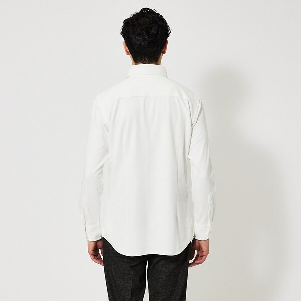 アバハウス（ABAHOUSE）/【FLEX SHIRTS】ネオスウェード ツイル 長袖シャツ_5