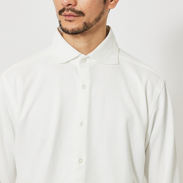 アバハウス（ABAHOUSE）/【FLEX SHIRTS】ネオスウェード ツイル 長袖シャツ_6
