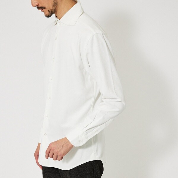 アバハウス（ABAHOUSE）/【FLEX SHIRTS】ネオスウェード ツイル 長袖シャツ_7