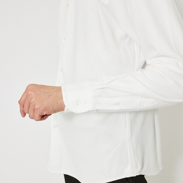 アバハウス（ABAHOUSE）/【FLEX SHIRTS】ネオスウェード ツイル 長袖シャツ_8