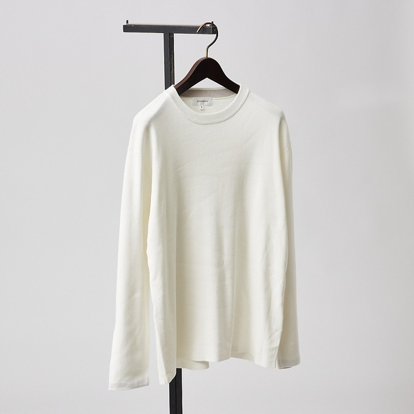 アバハウス（ABAHOUSE）/【定番 / ニットスウェット】コットン クルーネック / 総針ニット