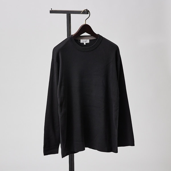 アバハウス（ABAHOUSE）/【定番 / ニットスウェット】コットン クルーネック / 総針ニット
