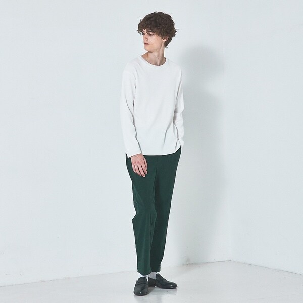 アバハウス（ABAHOUSE）/【定番 / ニットスウェット】コットン クルーネック / 総針ニット
