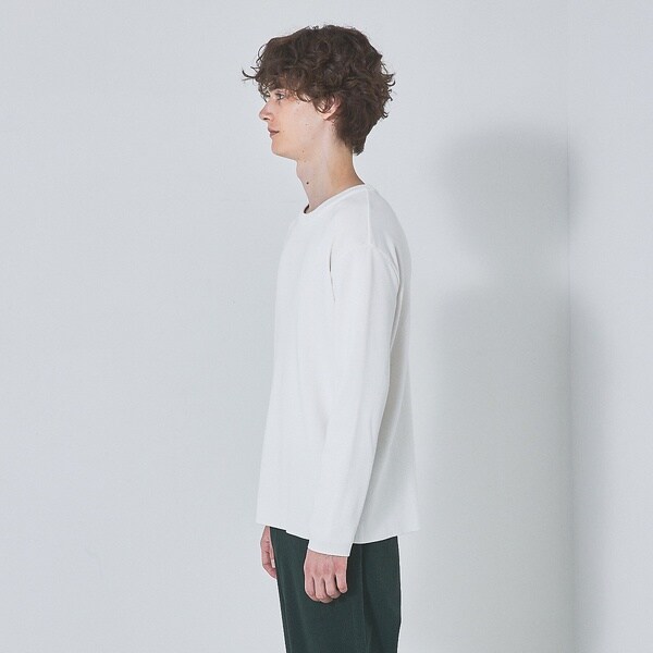 アバハウス（ABAHOUSE）/【定番 / ニットスウェット】コットン クルーネック / 総針ニット