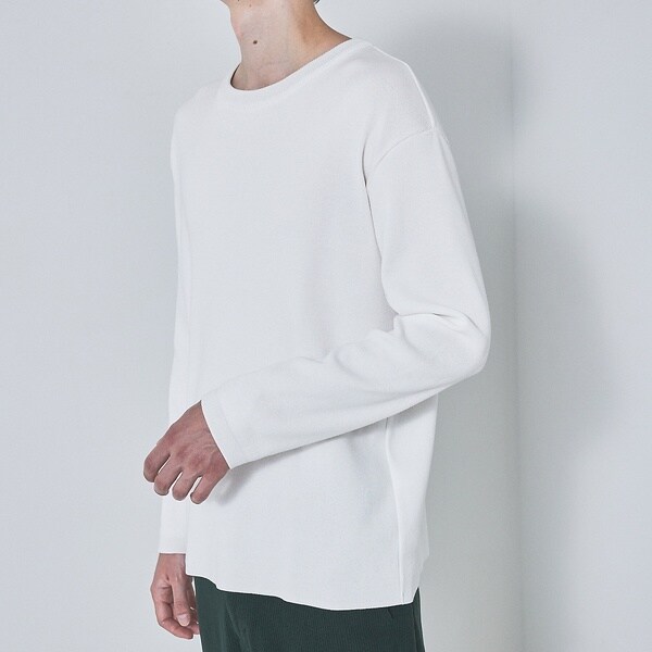 アバハウス（ABAHOUSE）/【定番 / ニットスウェット】コットン クルーネック / 総針ニット