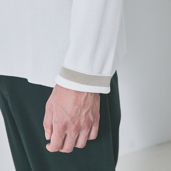 アバハウス（ABAHOUSE）/【定番 / ニットスウェット】コットン クルーネック / 総針ニット