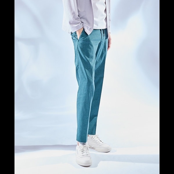 アバハウス（ABAHOUSE）/【セットアップ対応】ソロストレッチ リネン テーパード パンツ / スラックス_6