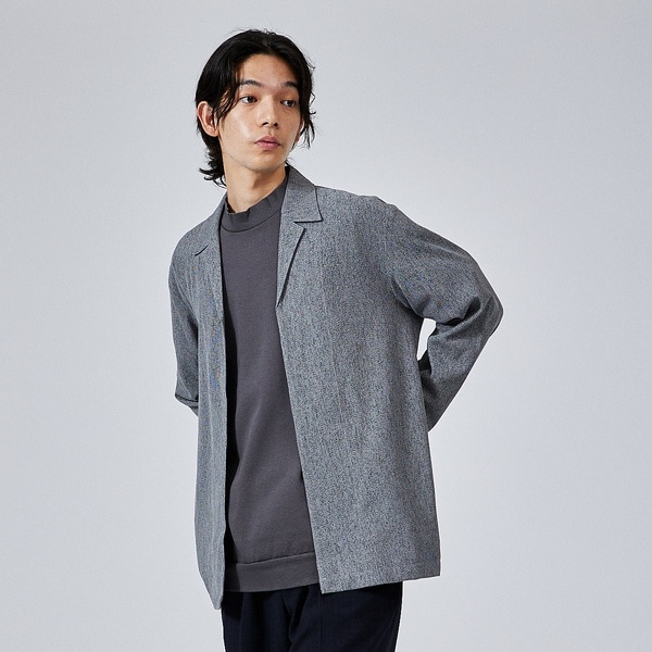 アバハウス（ABAHOUSE）/【シアー素材】ラペル カーディガン / サマージャケット