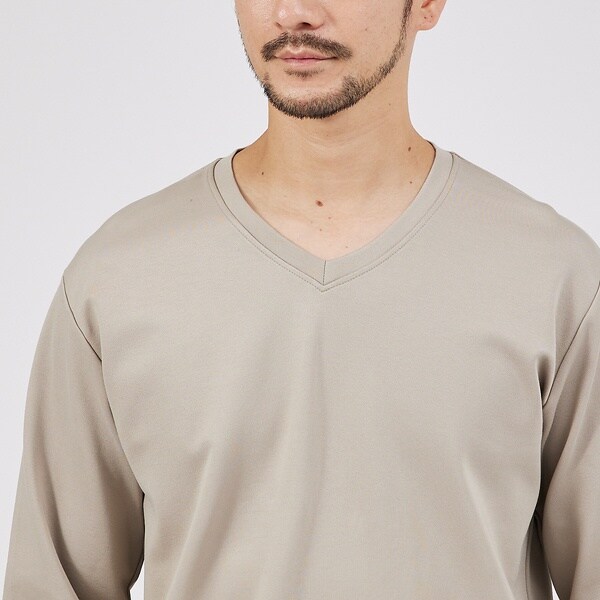 アバハウス（ABAHOUSE）/【Vネック】ECO VERO レーヨンポンチTシャツ