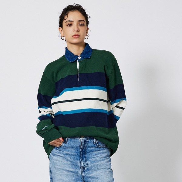 アバハウス（ABAHOUSE）/【BARBARIAN/バーバリアン】クラシック ラガーシャツ−NEW FIT−B