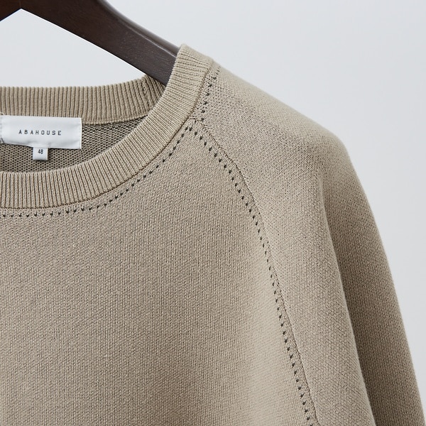アバハウス（ABAHOUSE）/【ニットスウェット】ハイショクステッチ ジャガードプルオーバー
