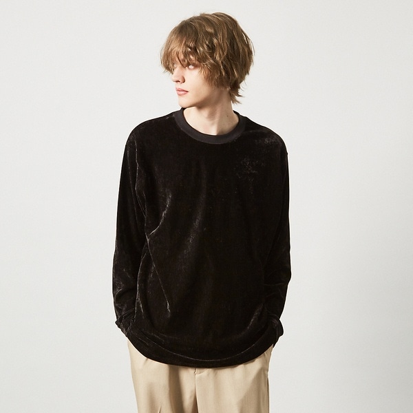 アバハウス（ABAHOUSE）/【フリースタッチ】クラッシュベロア ロンT
