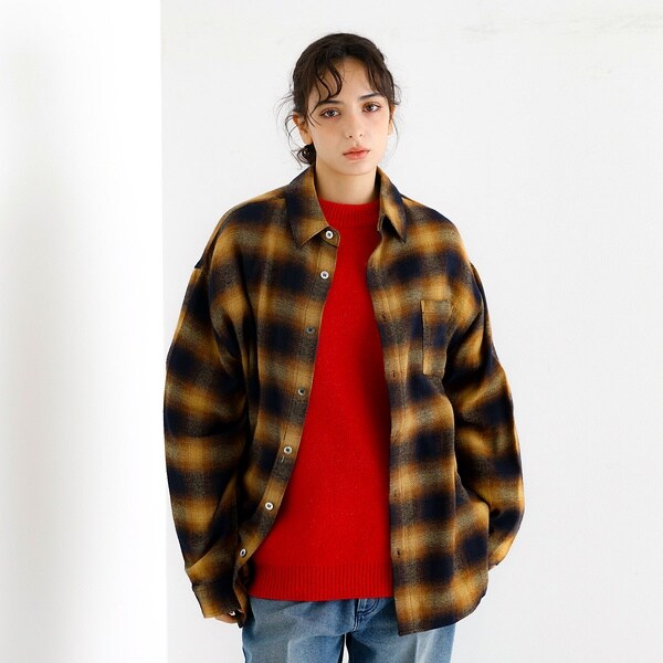 アバハウス（ABAHOUSE）/【Revo．/レボ】リラックスフィット オンブレチェック ネルシャツ/ユニセックの通販は 6,376円