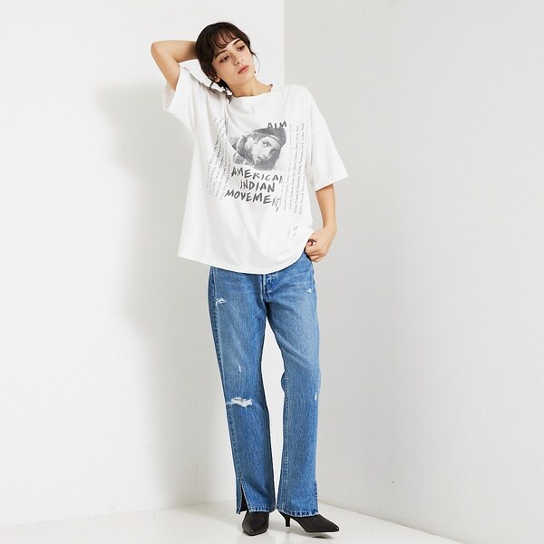アバハウス（ABAHOUSE）/【REMI RELIEF / レミ レリーフ】 INDIAN天竺 BIGTシャツ_8