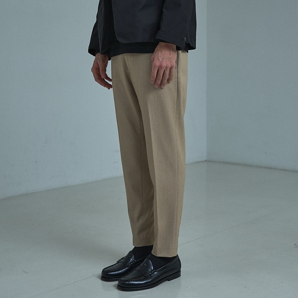 アバハウス（ABAHOUSE）/デニムライク スリムテーパード スラックス