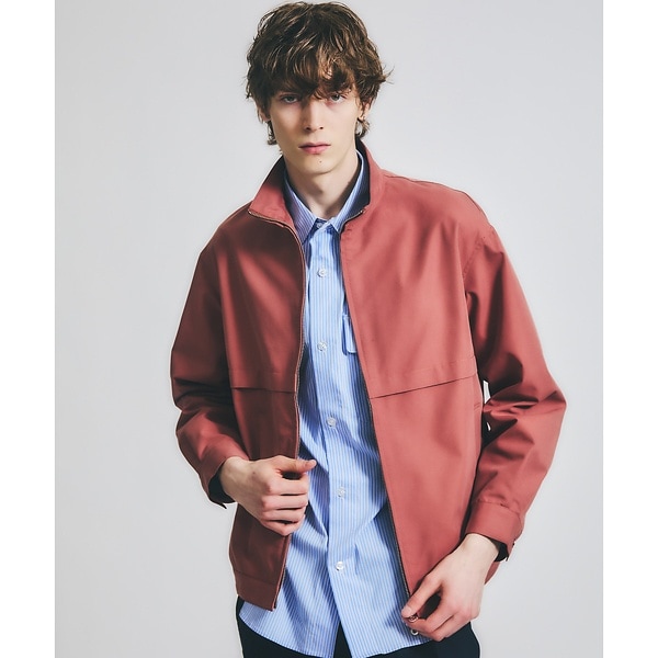 アバハウス（ABAHOUSE）/シャンブレーツイル　スタンドカラーブルゾン / ショートブルゾン