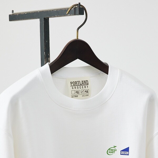 アバハウス（ABAHOUSE）/【PORTLAND−GROCERY】ロゴプリント クルーネックスウェット / L