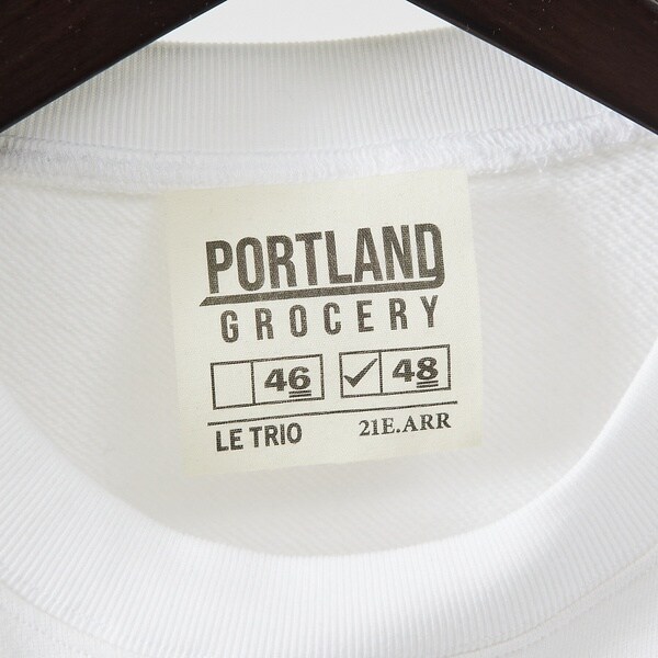 アバハウス（ABAHOUSE）/【PORTLAND−GROCERY】ロゴプリント クルーネックスウェット / L