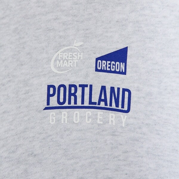 アバハウス（ABAHOUSE）/【PORTLAND−GROCERY】ロゴプリント クルーネックスウェット / L