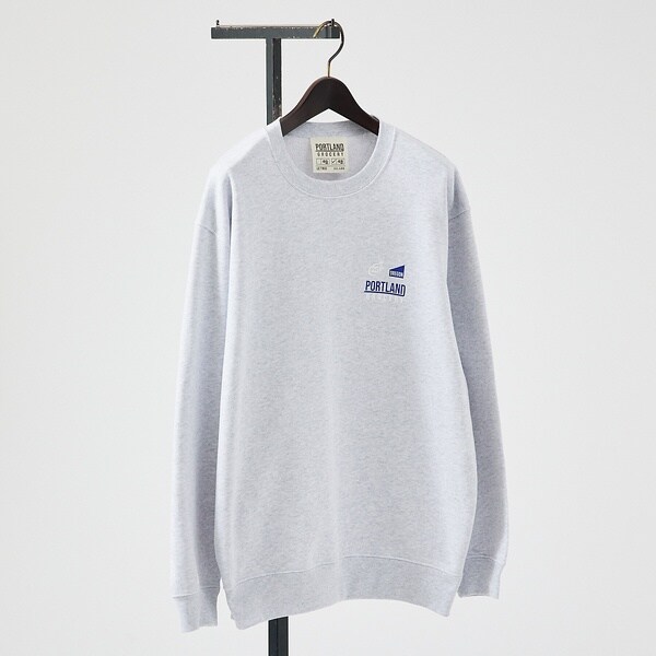アバハウス（ABAHOUSE）/【PORTLAND−GROCERY】ロゴプリント クルーネックスウェット / L