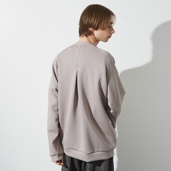 アバハウス（ABAHOUSE）/【インバーテッドプリーツ】 ダンボールニット プルオーバー / クルーネック ス