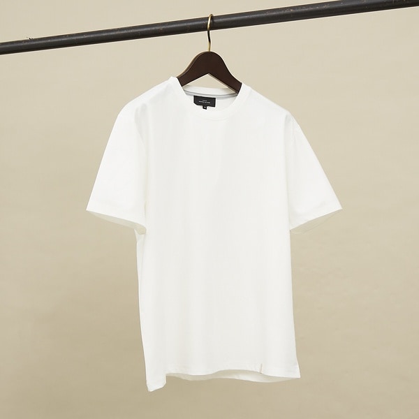 アバハウス（ABAHOUSE）/【定番】ドレスポンチ クルーネック 半袖Tシャツ / ストレッチ 冷涼感