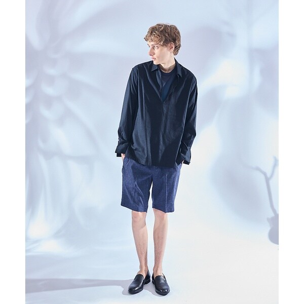 アバハウス（ABAHOUSE）/【リネンブレンド】スキッパー プルオーバーシャツ_7