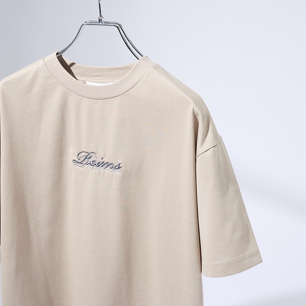 アバハウス（ABAHOUSE）/レタリングステッチ刺繍　半袖Tシャツ