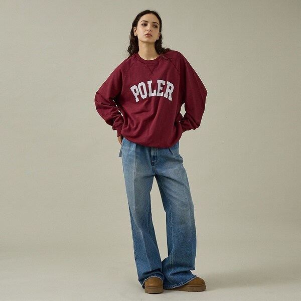 アバハウス（ABAHOUSE）/【POLER/ポーラー】COLLEGE RAGLAN CREW 流汗/カレ