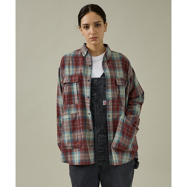 アバハウス（ABAHOUSE）/【NANGA/ナンガ】FADE TARTAN CHECK CAMP SHIRT/