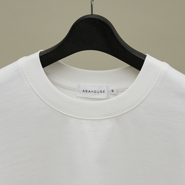 アバハウス（ABAHOUSE）/ワンポイント刺繍　クルーネック長袖Tシャツ_6