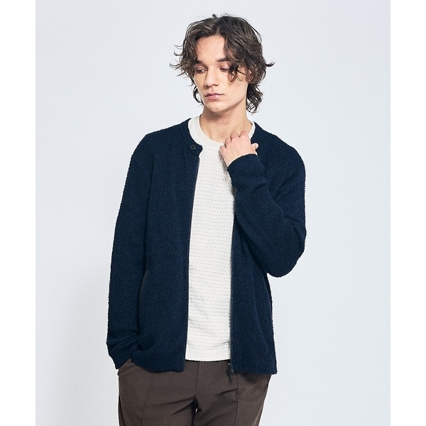 アバハウス（ABAHOUSE）/カールヤーン ニットライダース / ニットブルゾン