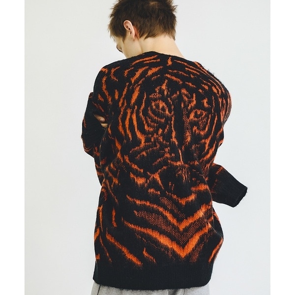 アバハウス（ABAHOUSE）/【PENNEYS/ぺニーズ】TIGER PATTERN SHAGGY CARDI