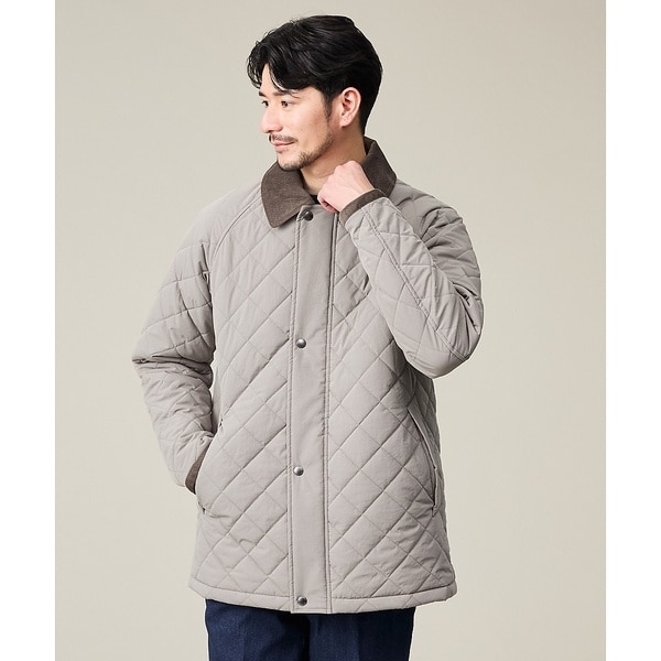 アバハウス（ABAHOUSE）/【コーデュロイ襟】ラグラン 中綿キルティング ジャケット