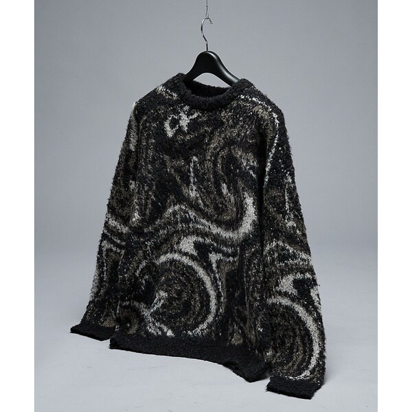 アバハウス（ABAHOUSE）/ループシャギー マーブル グラデーションニット