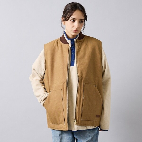 【NEW】アバハウス（ABAHOUSE）/【POLER/ポーラー】DUCK CANVAS VEST/中綿/ユニセックス【W
