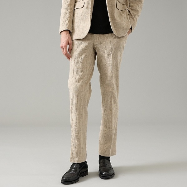 【NEW】アバハウス（ABAHOUSE）/【セットアップ対応】シャーリング コーデュロイ イージースラックス