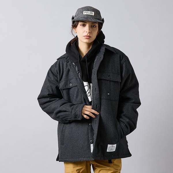 アバハウス（ABAHOUSE）/【POLER / ポーラー】 INSULATED WOOL OVERSHIRT